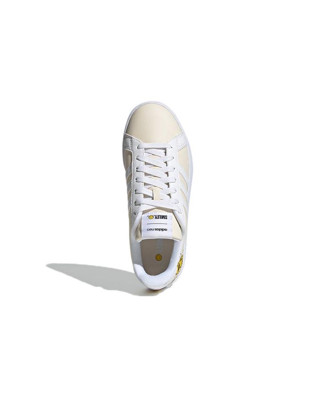 Adidas White (Wmns) Neo X Smiley Grand Court 'Cream'