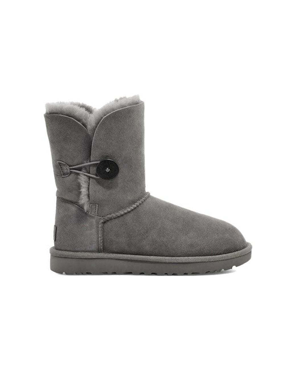 Ugg Gray (Wmns) Bailey Button Ii Boot Fleece Lined