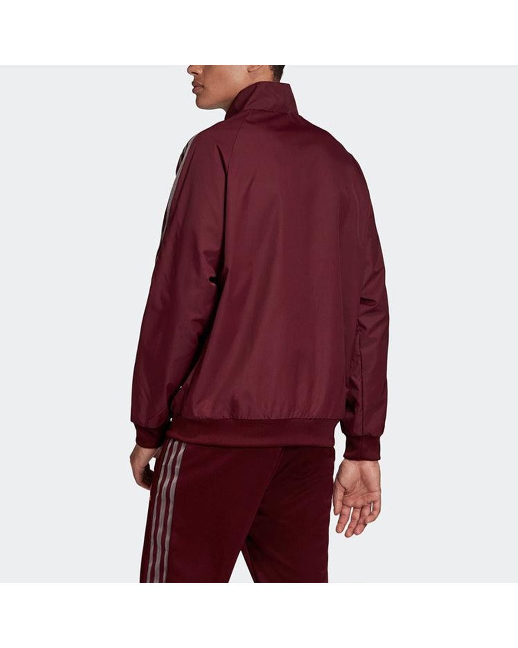 Adidas Red Mufc Anthem Jkt 20-21 Season Manchester United Soccer/Football Jacket for men