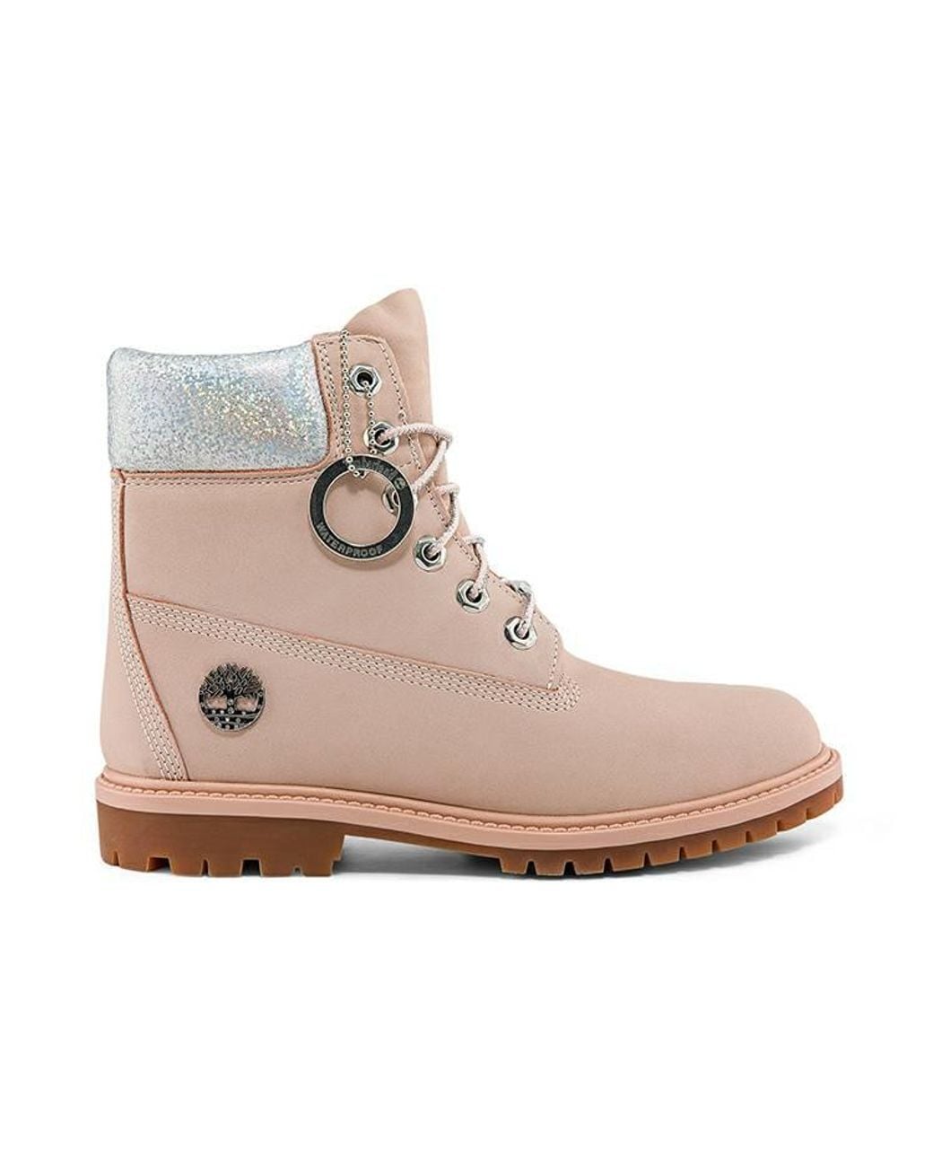 Timberland Brown (Wmns) Heritage Inch Waterproof Boots 'Light Nubuck'