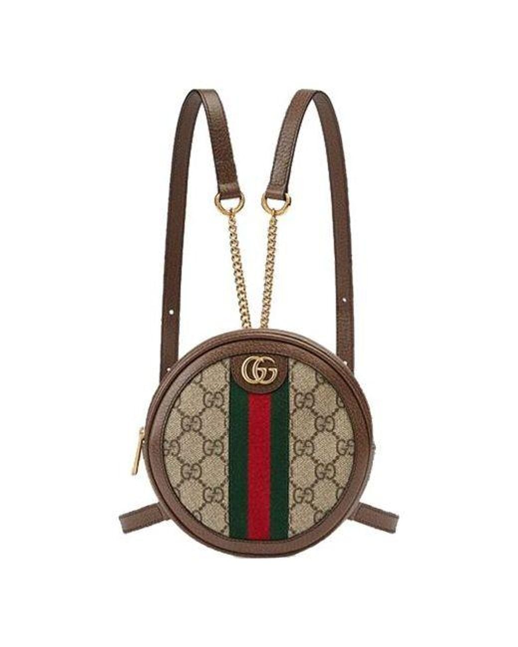 Gucci Brown (Wmns) Ophidia Series Mini Gg Canvas Tape Circle