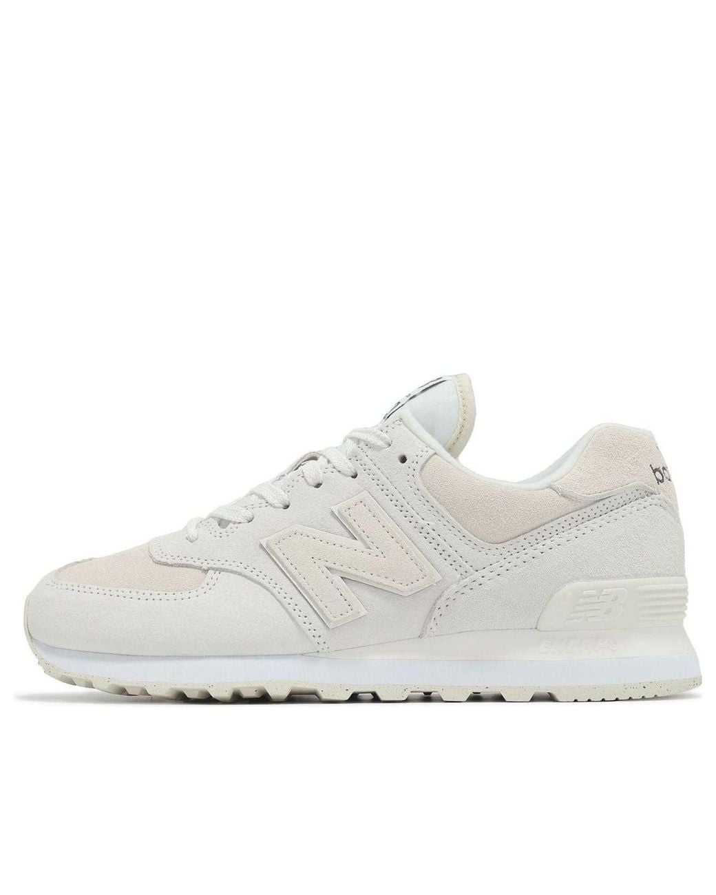 New Balance White (Wmns) 574 'Sea Salt Linen Suede'