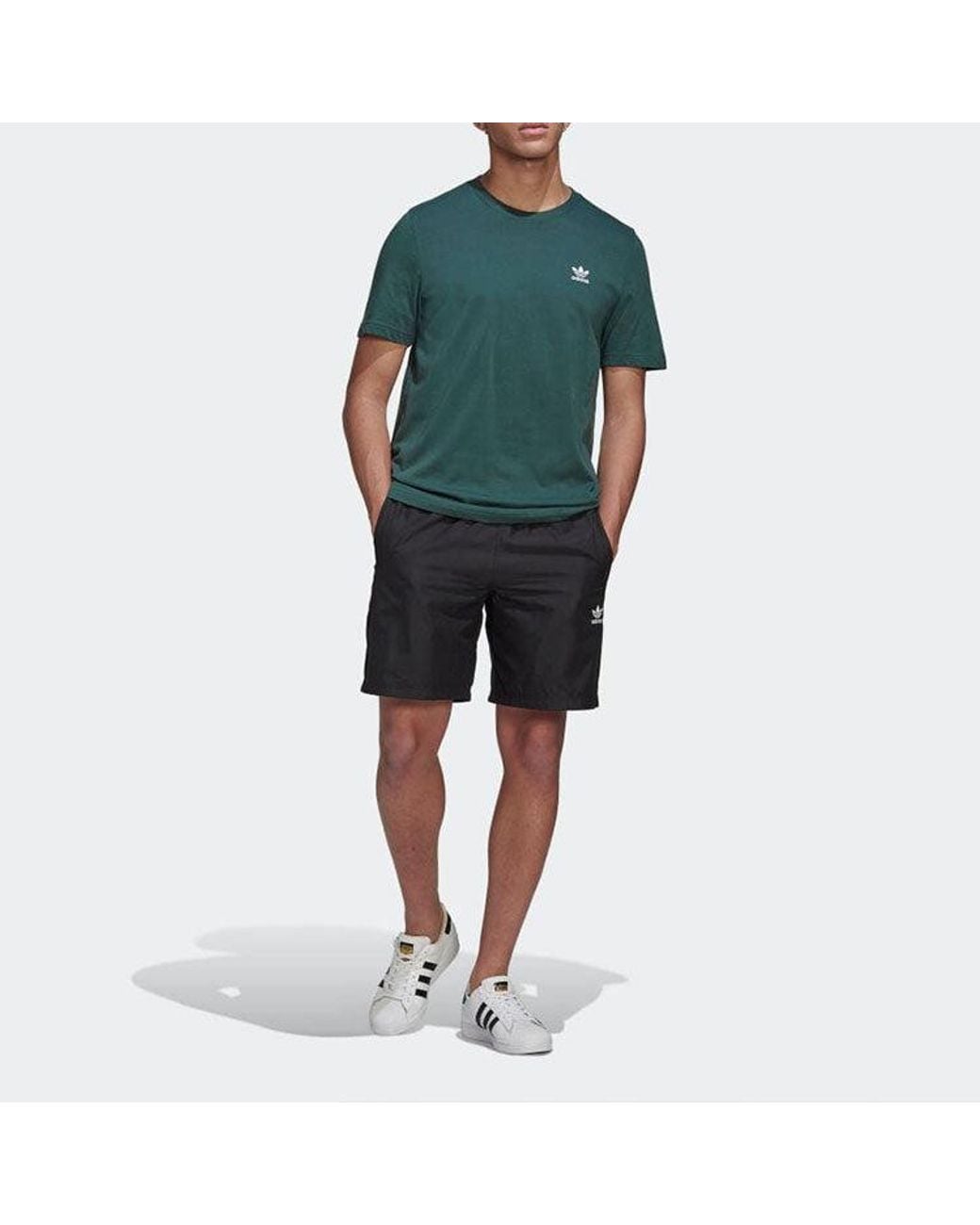 Adidas Black Originals Adicolor Essentials Trace Shorts for men