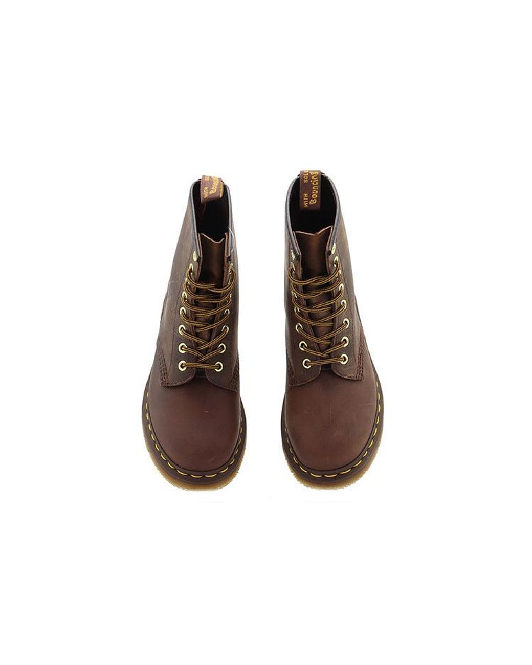 Dr. Martens Brown 1460 Aztec Crazyhorse Martin Boots Couple Style for men