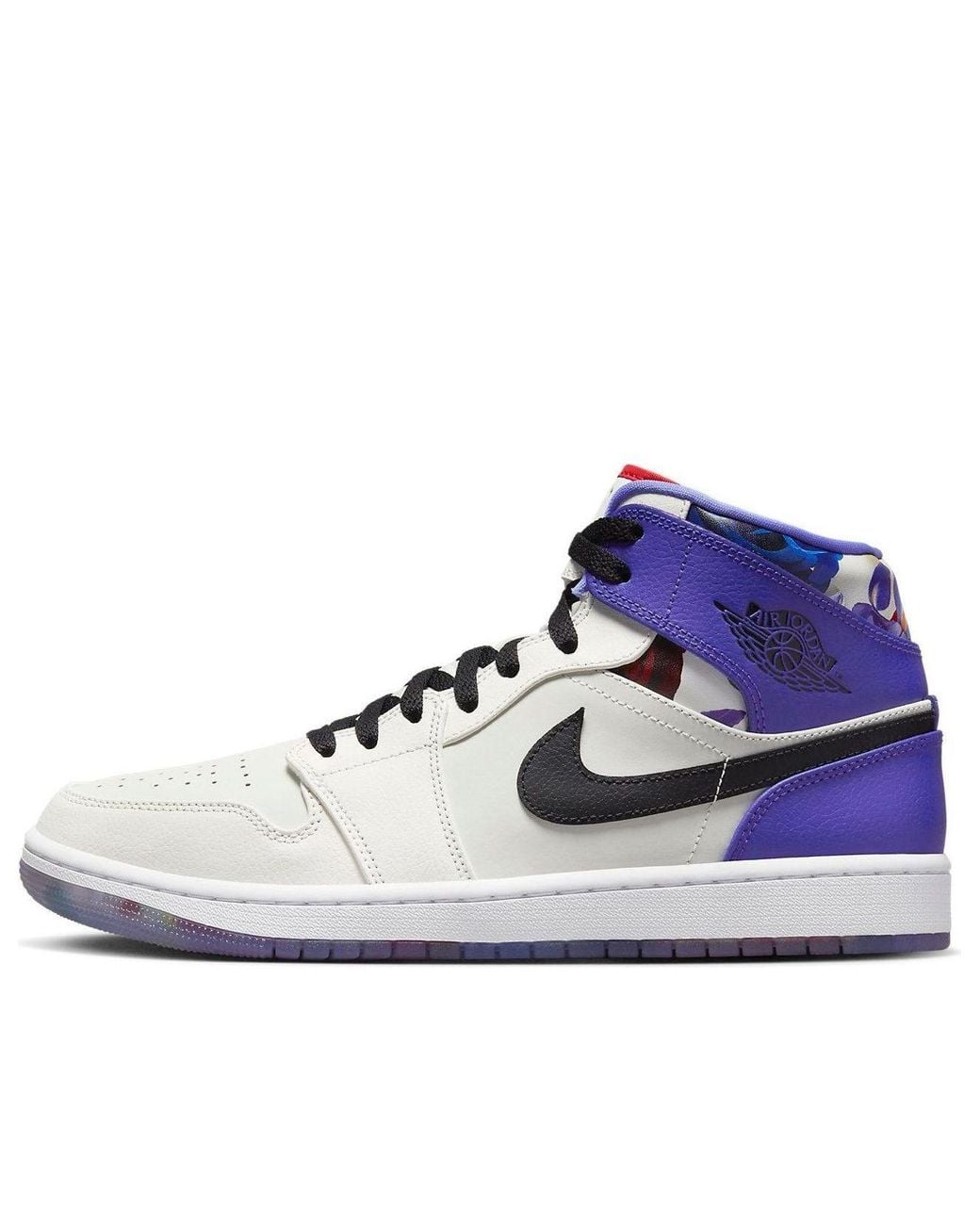 nike blue with flowers