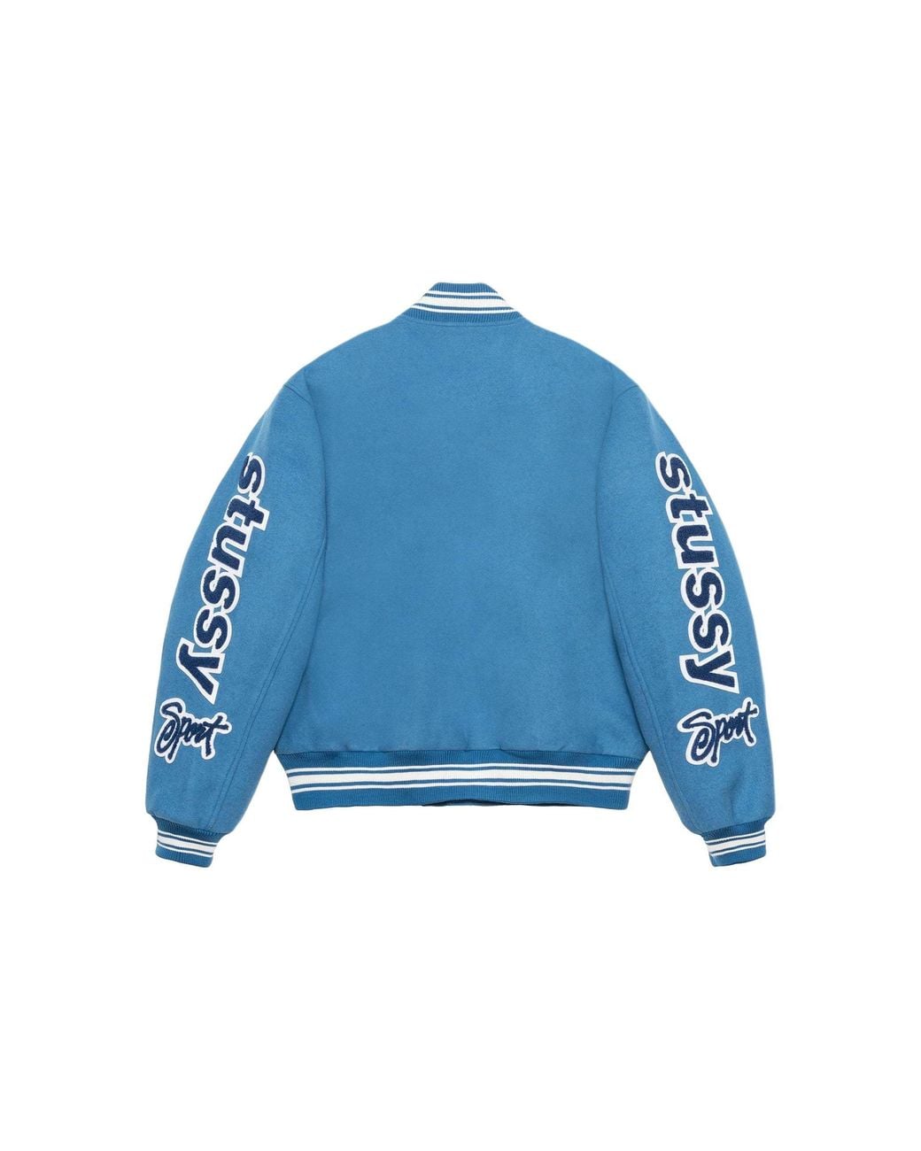Stussy Blue Ss24 Varsity Jacket for men