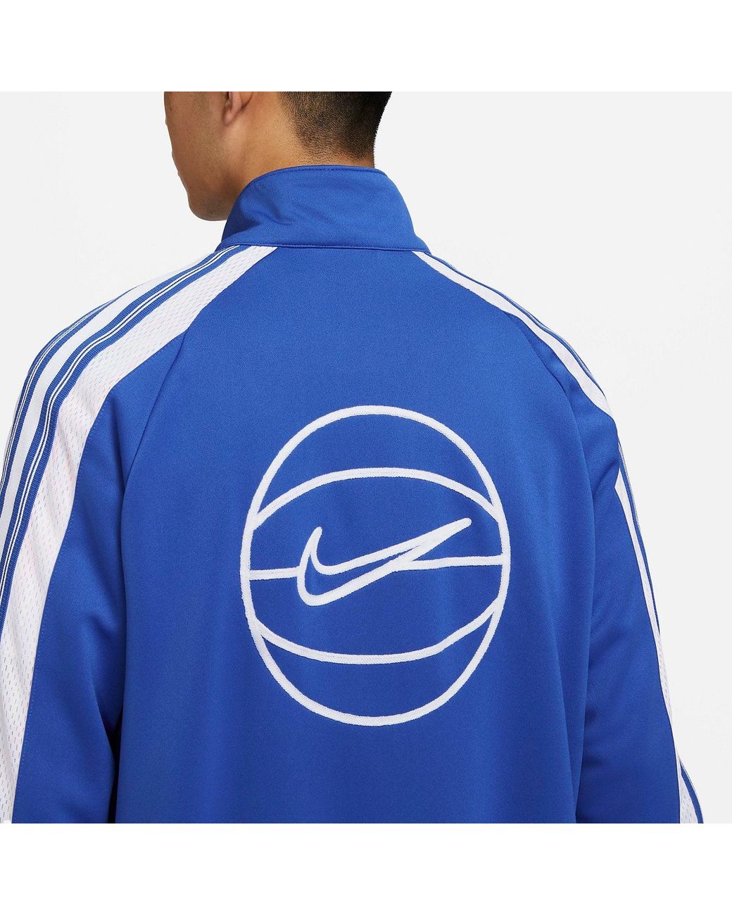 Nike Blue Lightweight Full-Zip Basketball Jacket for men