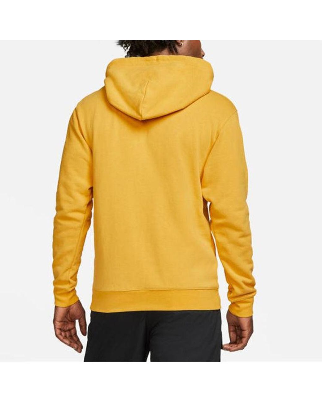 Nike Yellow Statement Logo Printing Casual Sports Hoodie for men