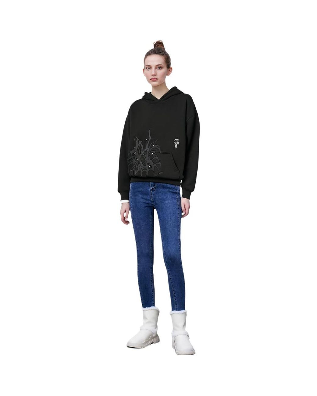 cactus jack hoodie black