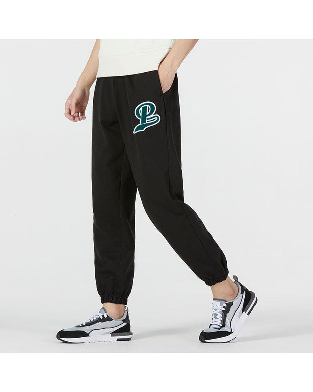 PUMA Black Team Sweatpants for men