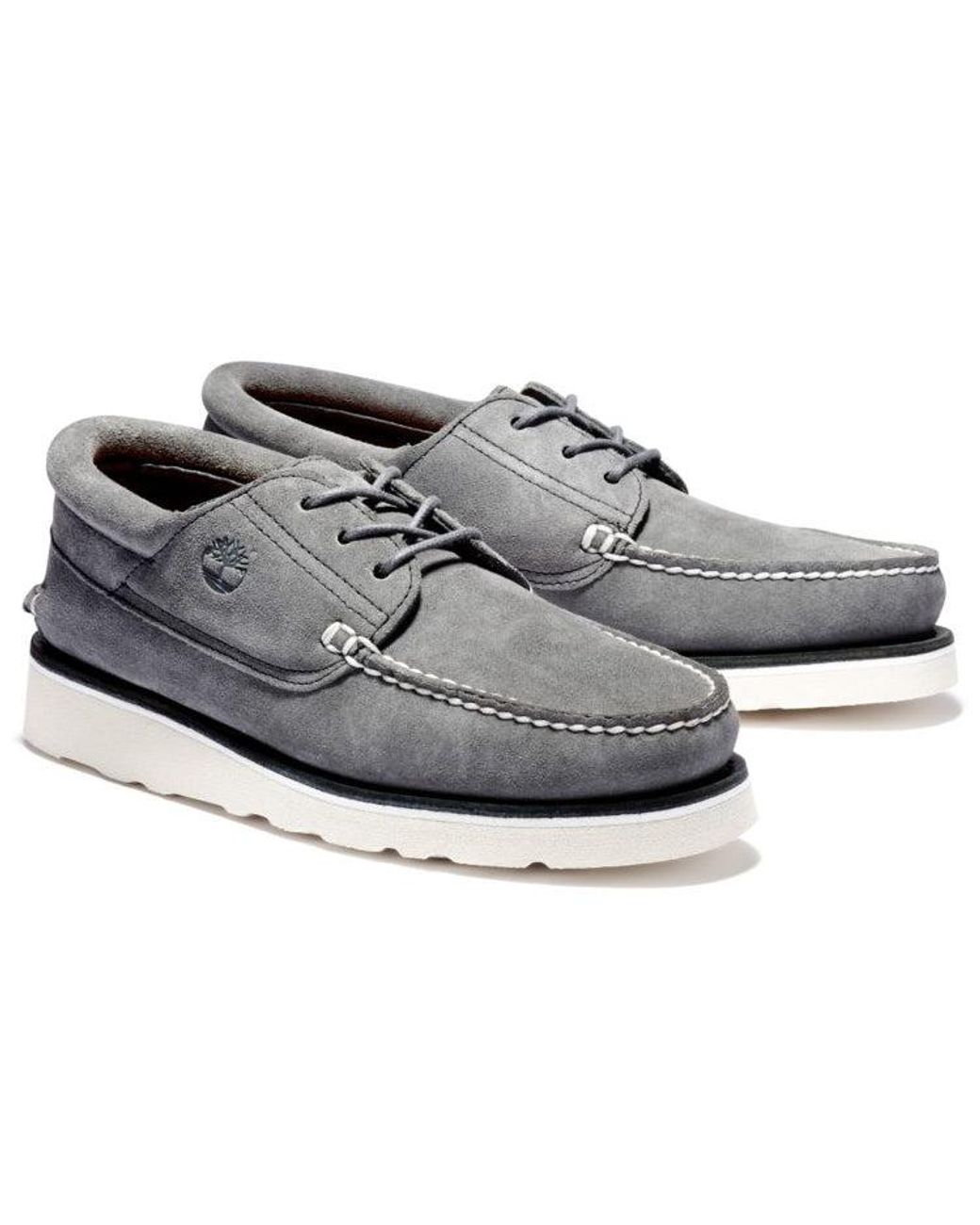 Timberland Gray 3 Eye Wedge Narrow Fit Oxford Shoes 'Medium Suede' for men