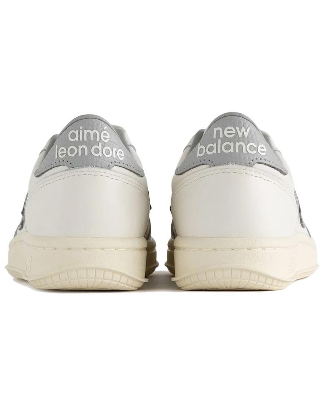 New Balance White Aim Leon Dore X T500 for men