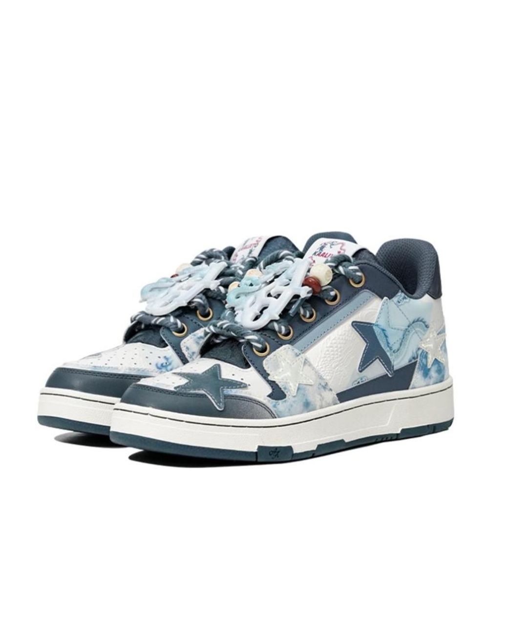 KAALIXTO Blue Skateboarding Low 'Azure Dragon' for men