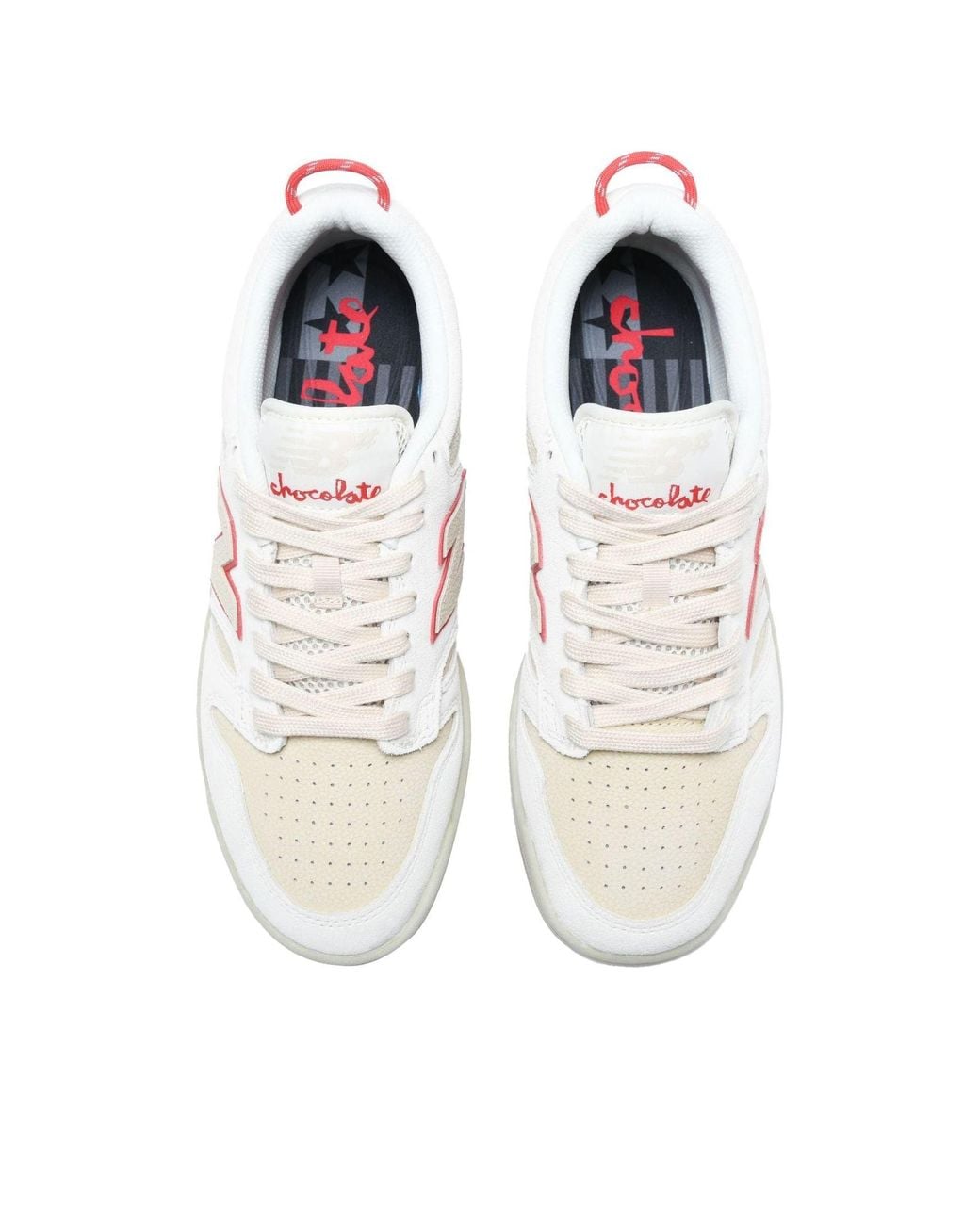 New Balance White X Chocolate Skateboards 480 'Sea Salt' for men