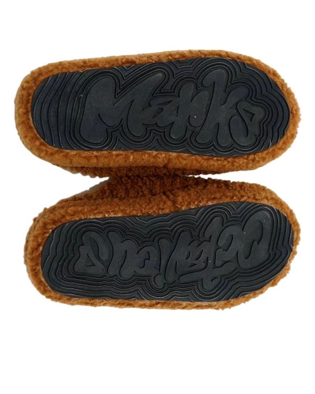 OMNEWYORK Brown Octavious Marks Clog 'Teddy Bear' for men