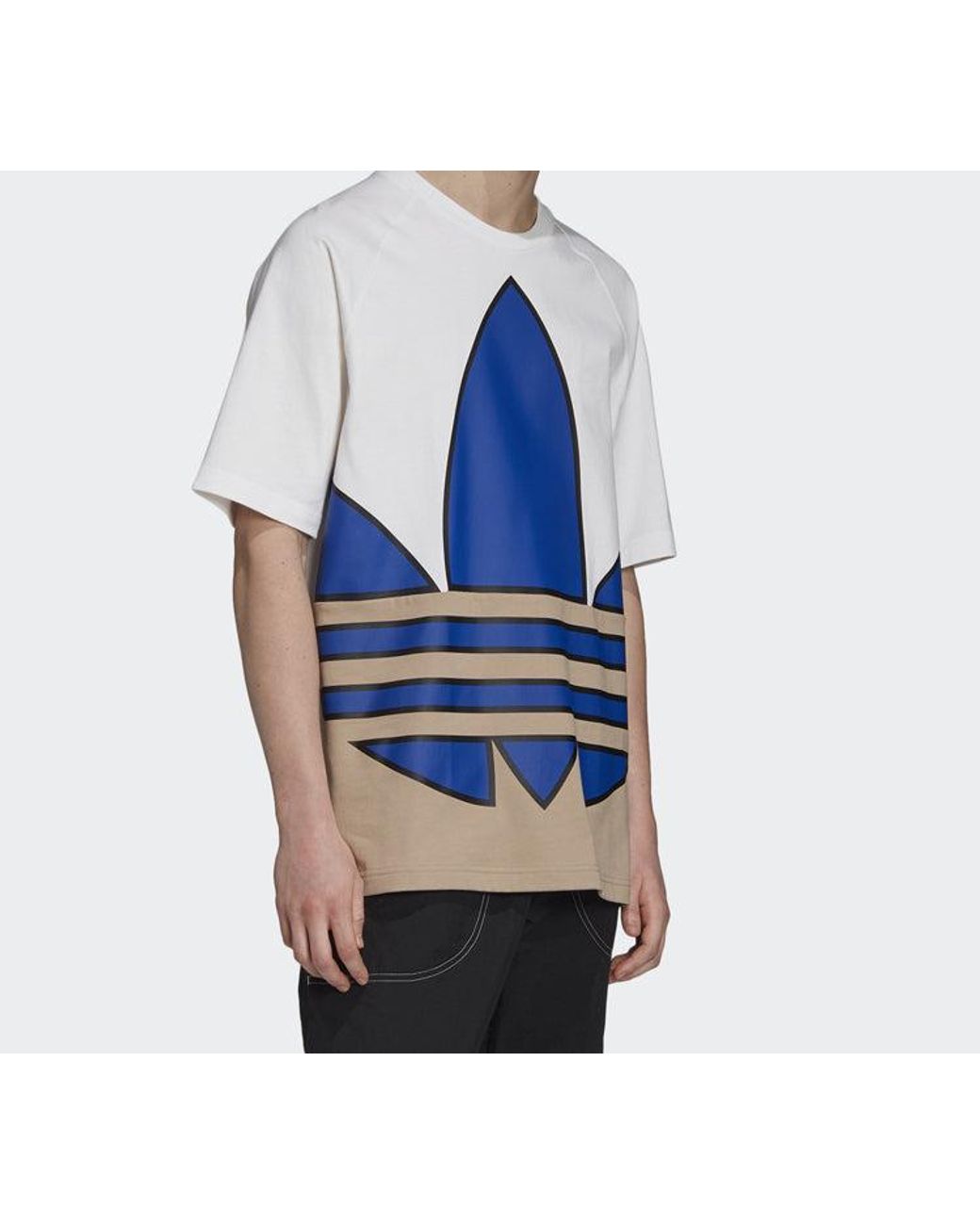 adidas Originals Color Logo Short Sleeve in Blue for Men | Lyst