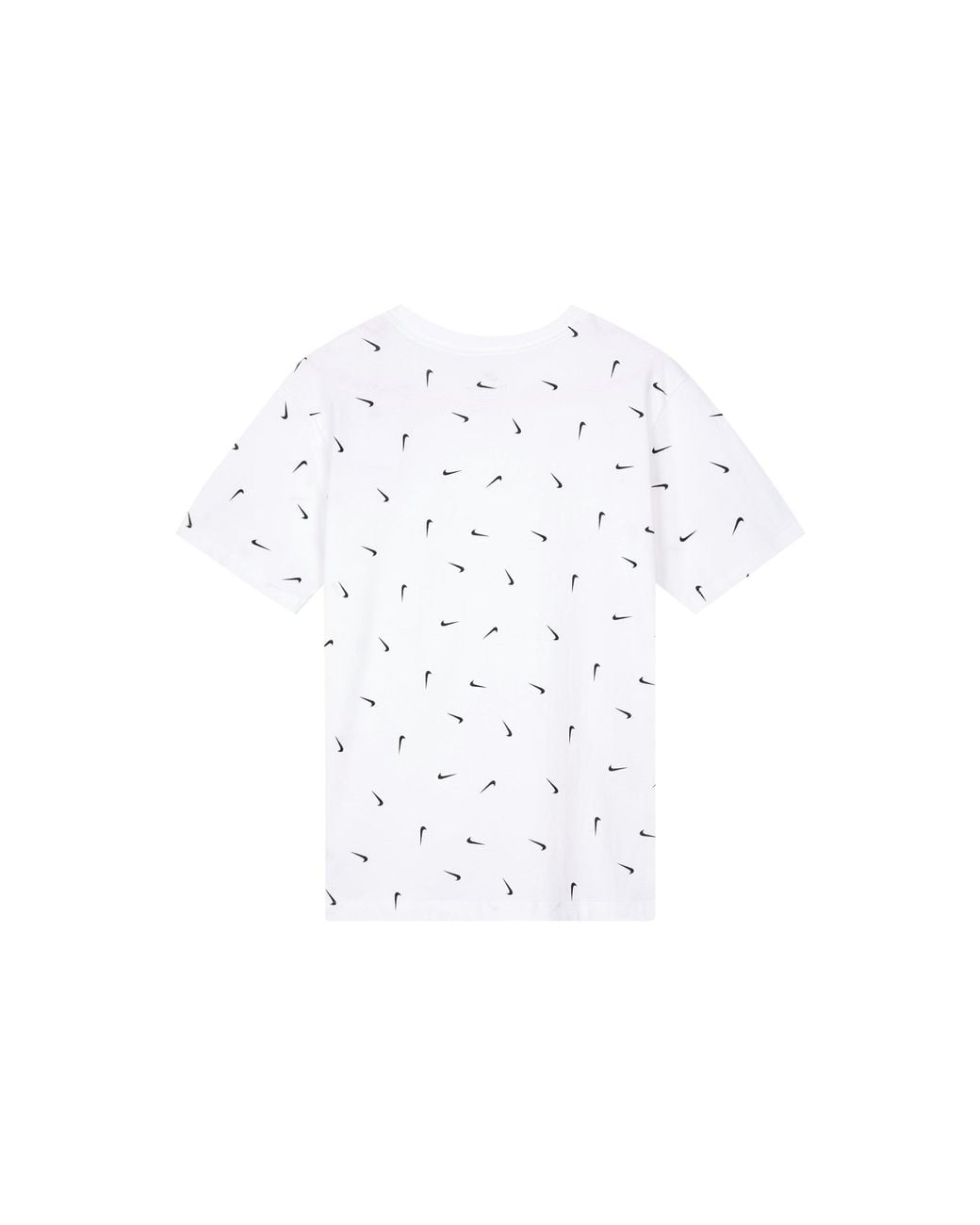 Nike White Logo Full Print Round Neck Pullover Short Sleeve T-Shirt for men