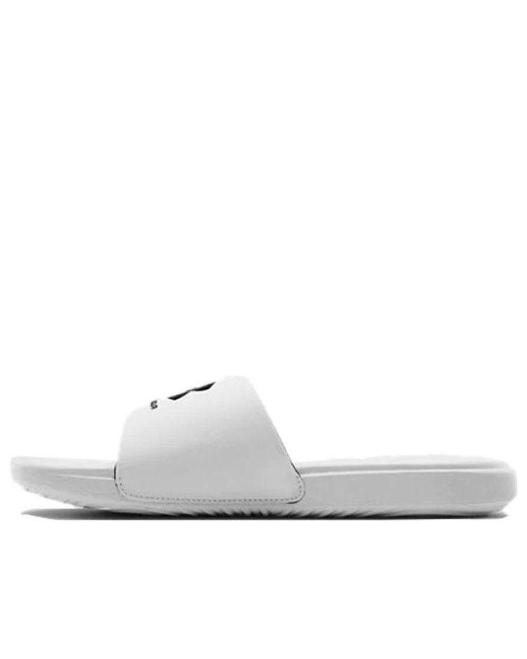 Under Armour White Ansa Fixed Slide for men