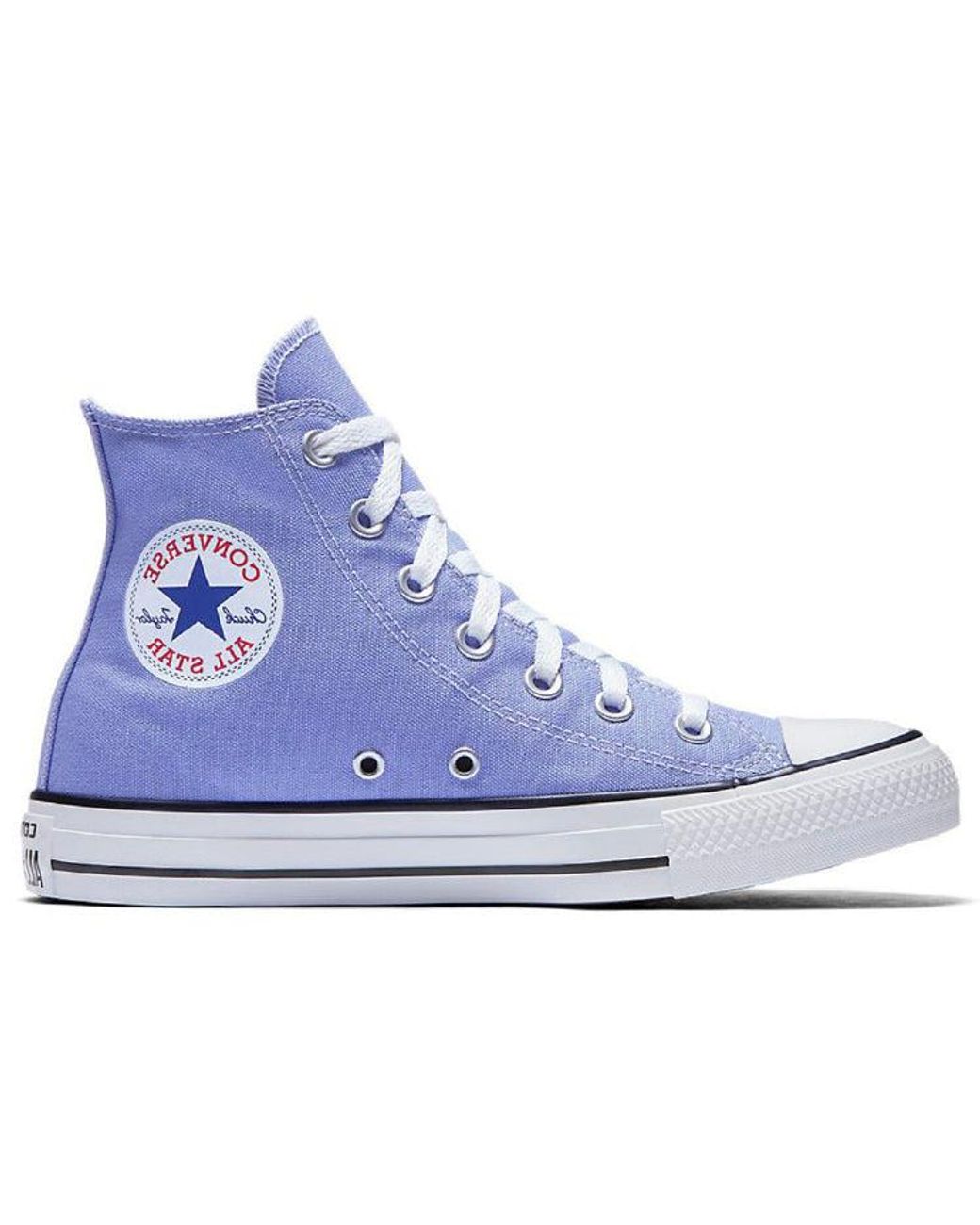 Converse Chuck Taylor Star Hi Plimsolls Purple in Blue for | Lyst
