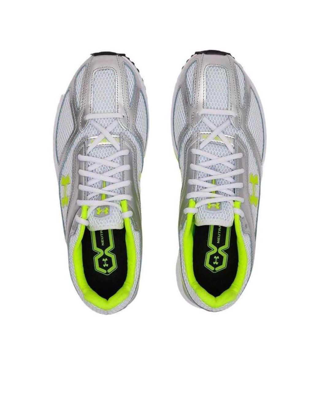 Under Armour White Hovr Apparition 'Distant Metallic' for men