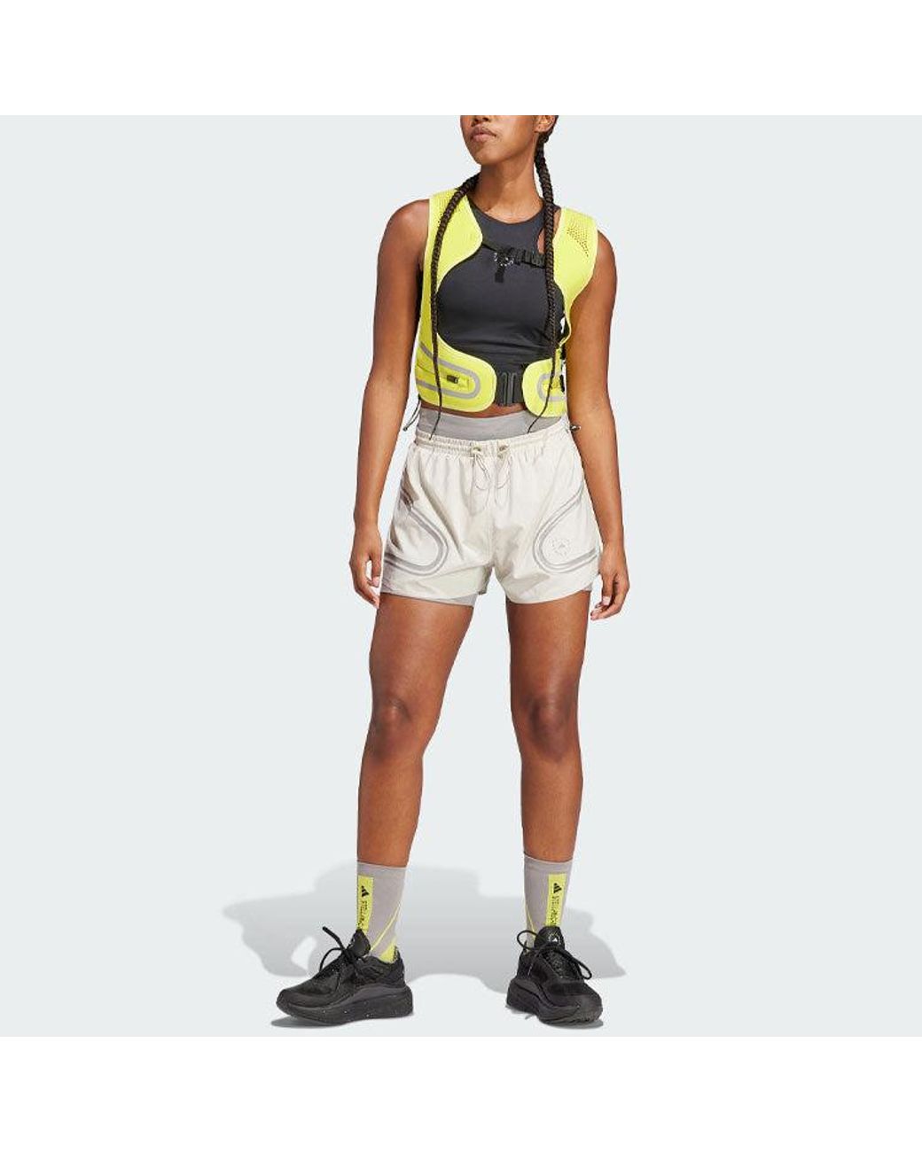 Adidas White (Wmns) By Stella Mccartney Truepace Running Shorts