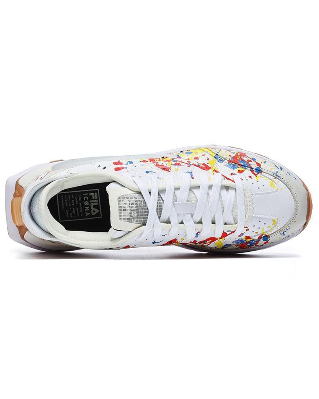 Fila White Km Shoes Multi' for men