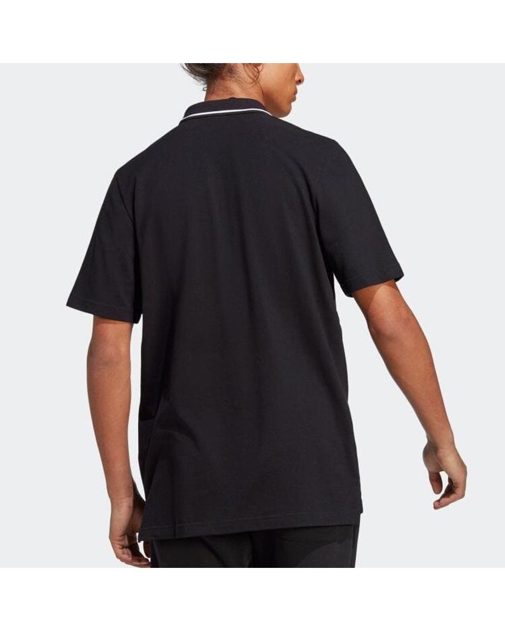 Adidas S Aeroready Essentials Pique Small Logo Polo Shirt Black Small for men