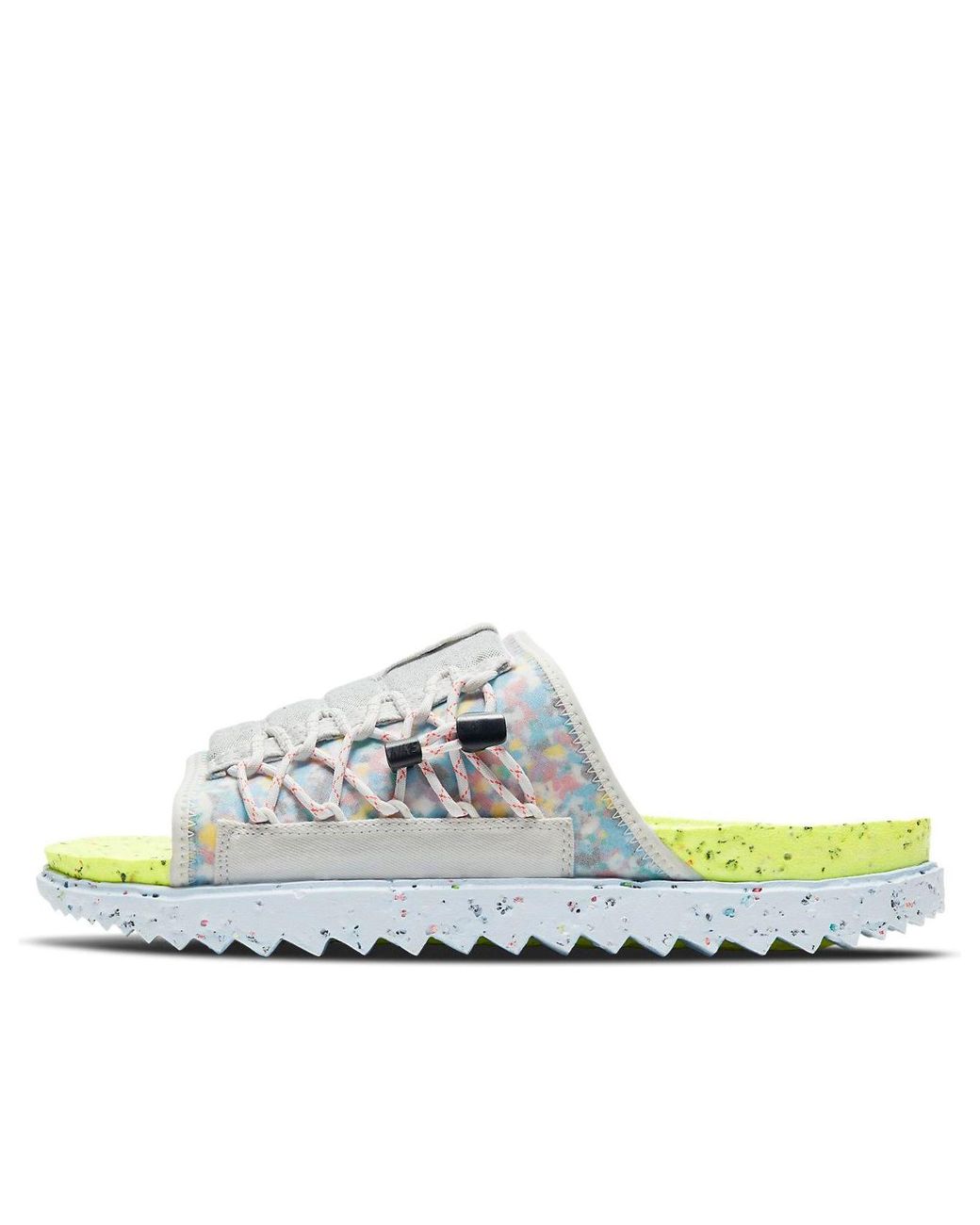 Nike White Asuna Crater Slide 'Volt' for men