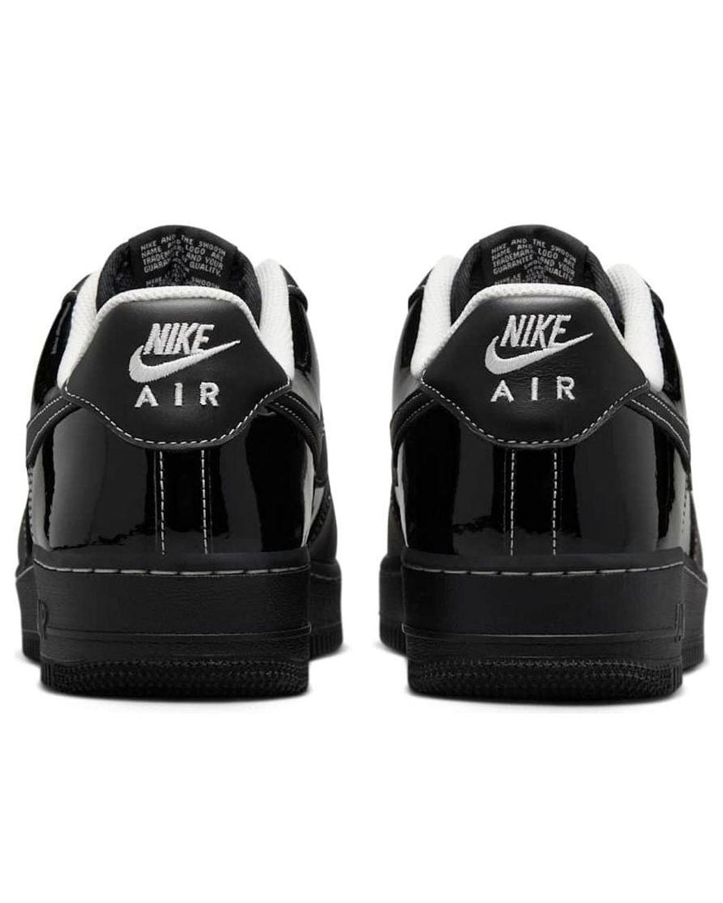 Nike Black Air Force 1 Low 'City Pack Paris Patent' for men
