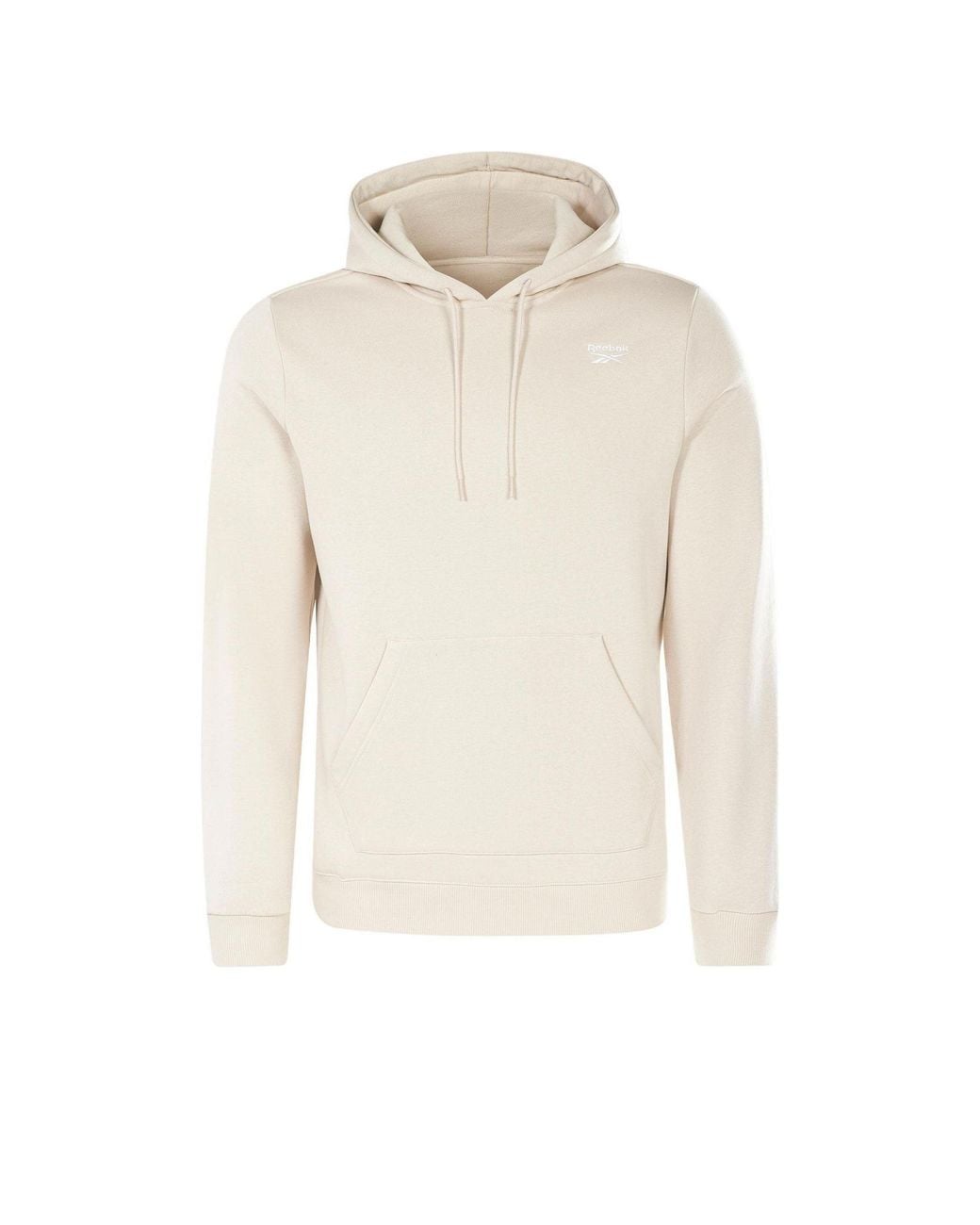 Reebok White Fleece Hoodie for men
