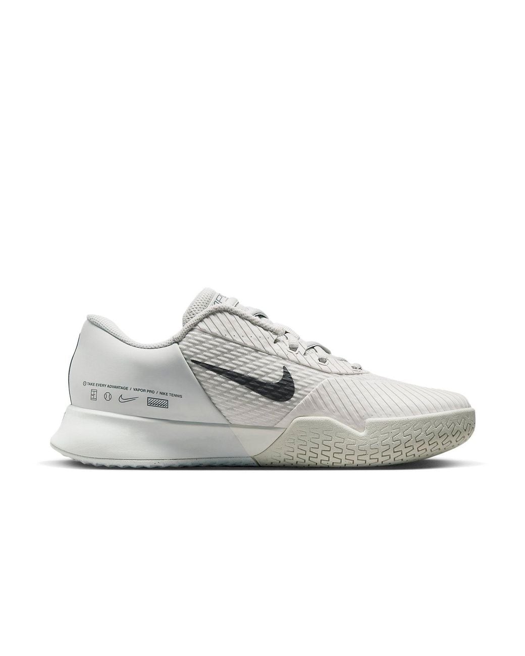 Nike White (Wmns) Court Air Zoom Vapor Pro 2 'Phantom Iron'