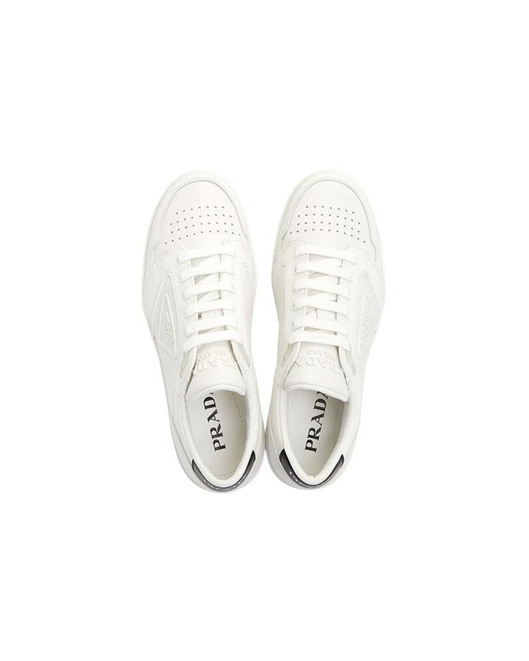 Prada White (Wmns) District Leather Sneakers