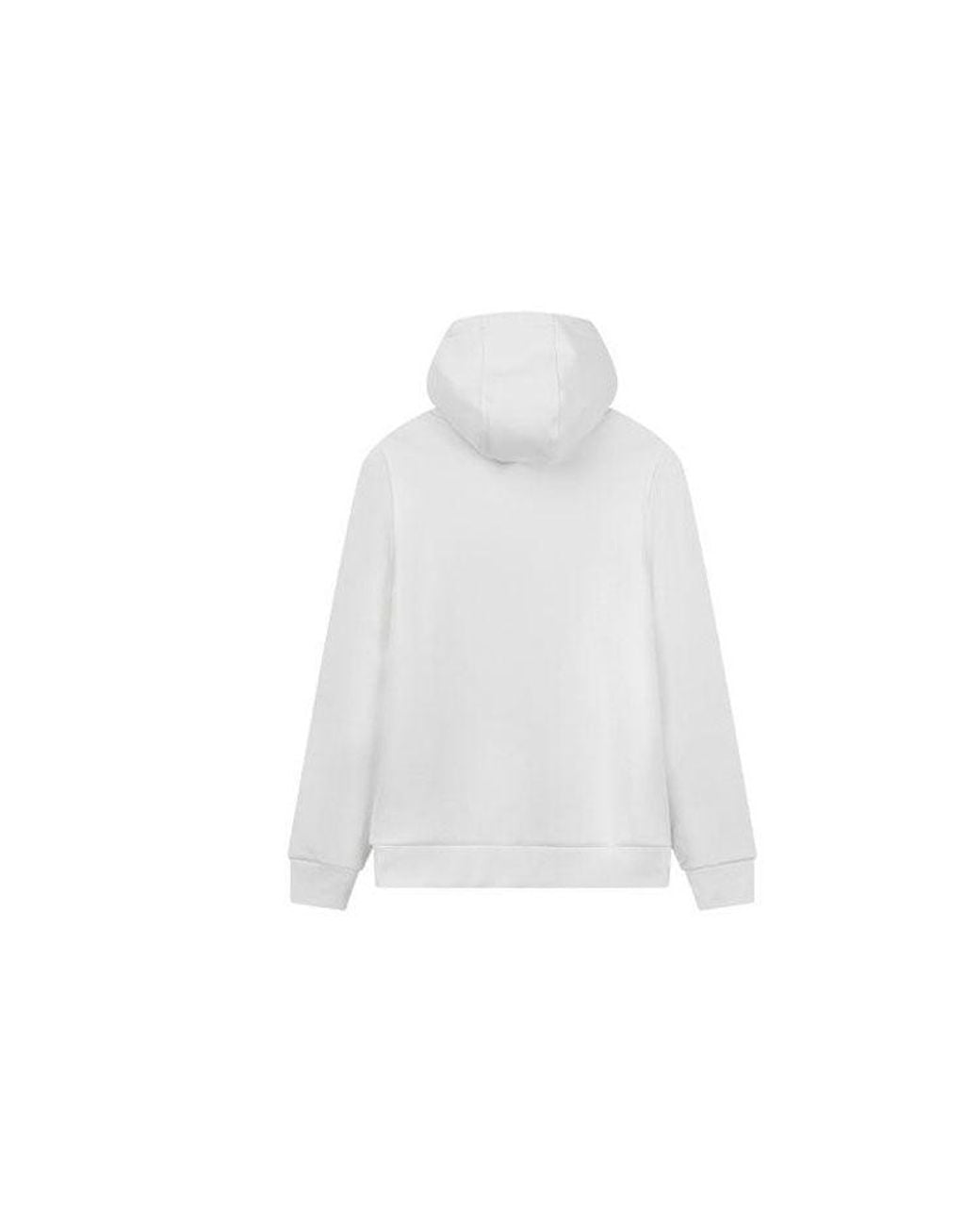 Fila White Logo Printing Athleisure Casual Sports Hooded Pullover Knit for men