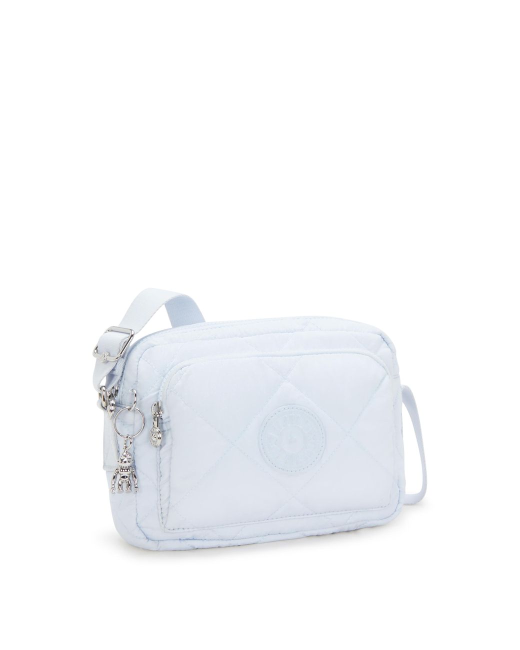 Kipling Blue Crossbody Bag Abanu M Zip Airy Quilt Medium