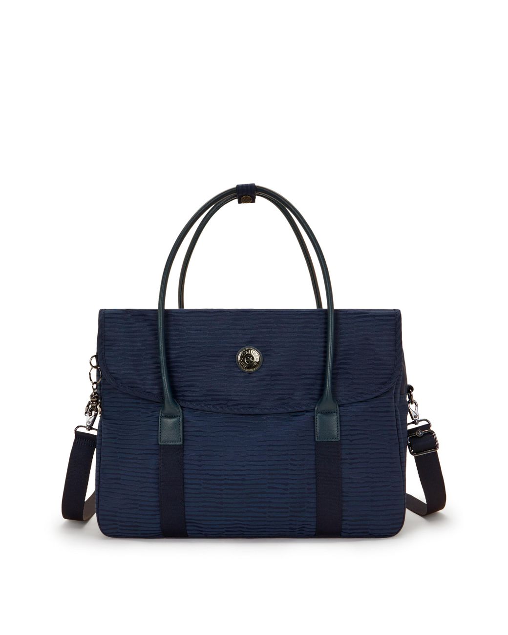 Kipling Blue Laptop Bag Superworker Night Ocean Jacquard Medium