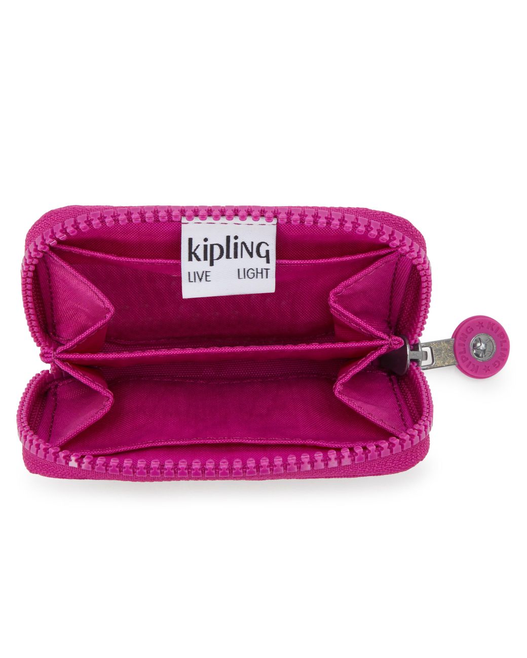Kipling Pink Wallet & Purses Cash Buddy Glowing Fuchsia Small