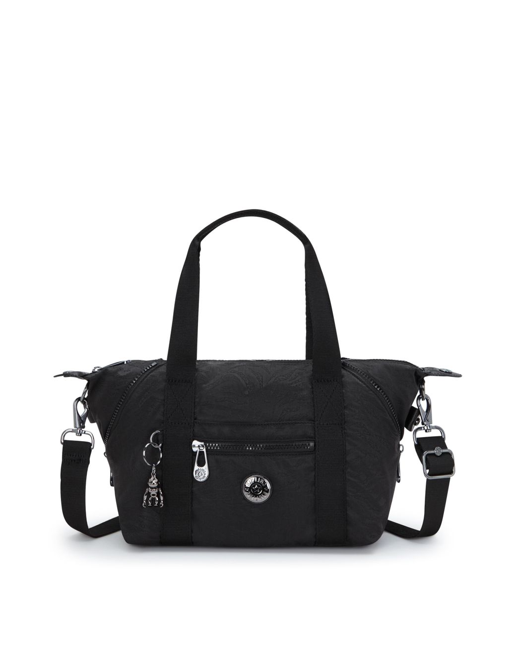Kipling Black Shoulder Bag Art Mini Undersea Jacquard Small