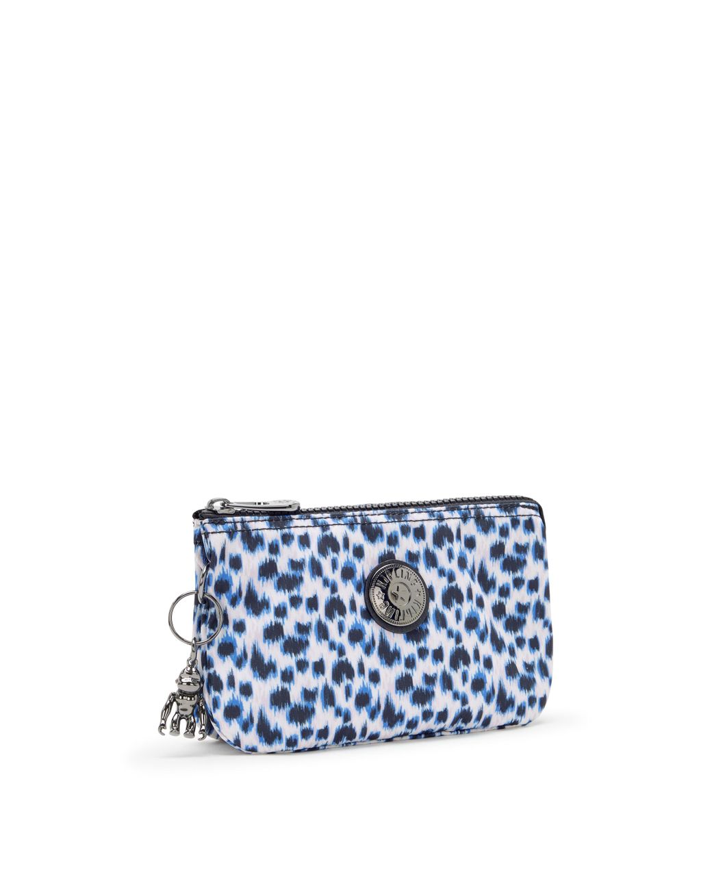 Kipling Blue Pouch Creativity S Curious Leopard Small 100% Recycled Polyester
