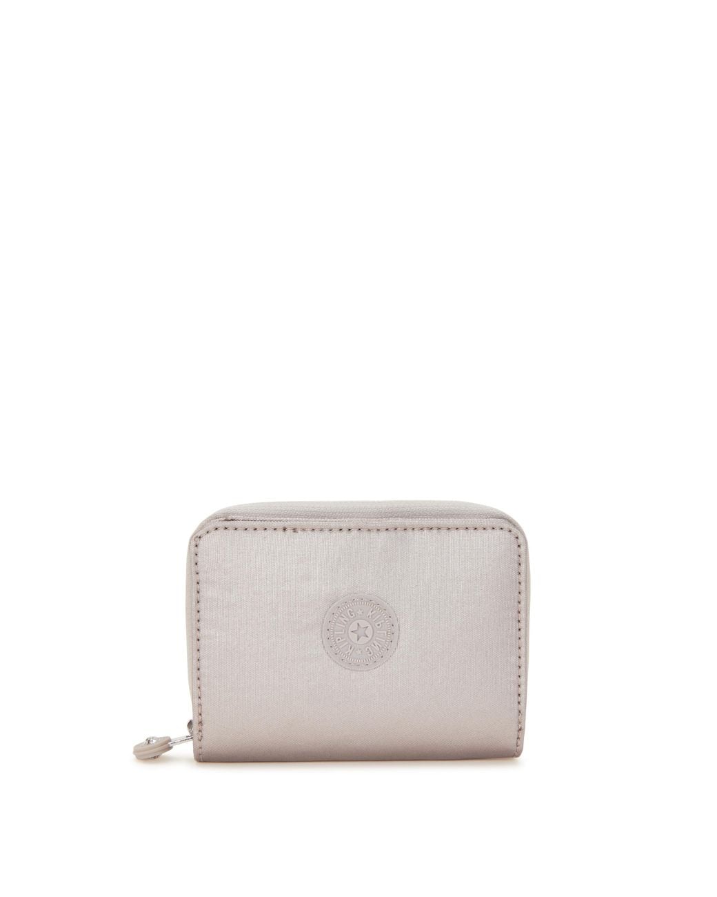 Kipling Gray Wallet & Purses Money Love Metallic Glow Medium 100% Polyamide