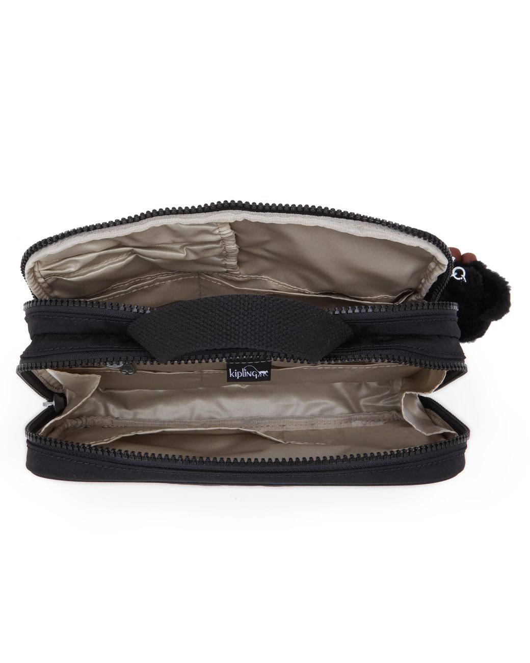 Kipling Black Travel Accessory Jaconita Tonal Medium