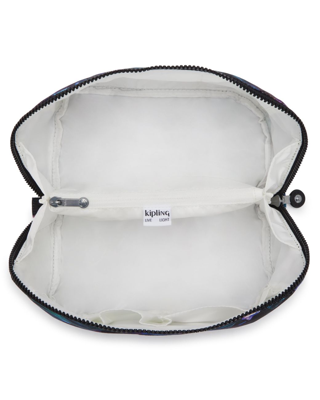 Kipling Blue Travel Accessory Mirko M Palmtree Leaves Large