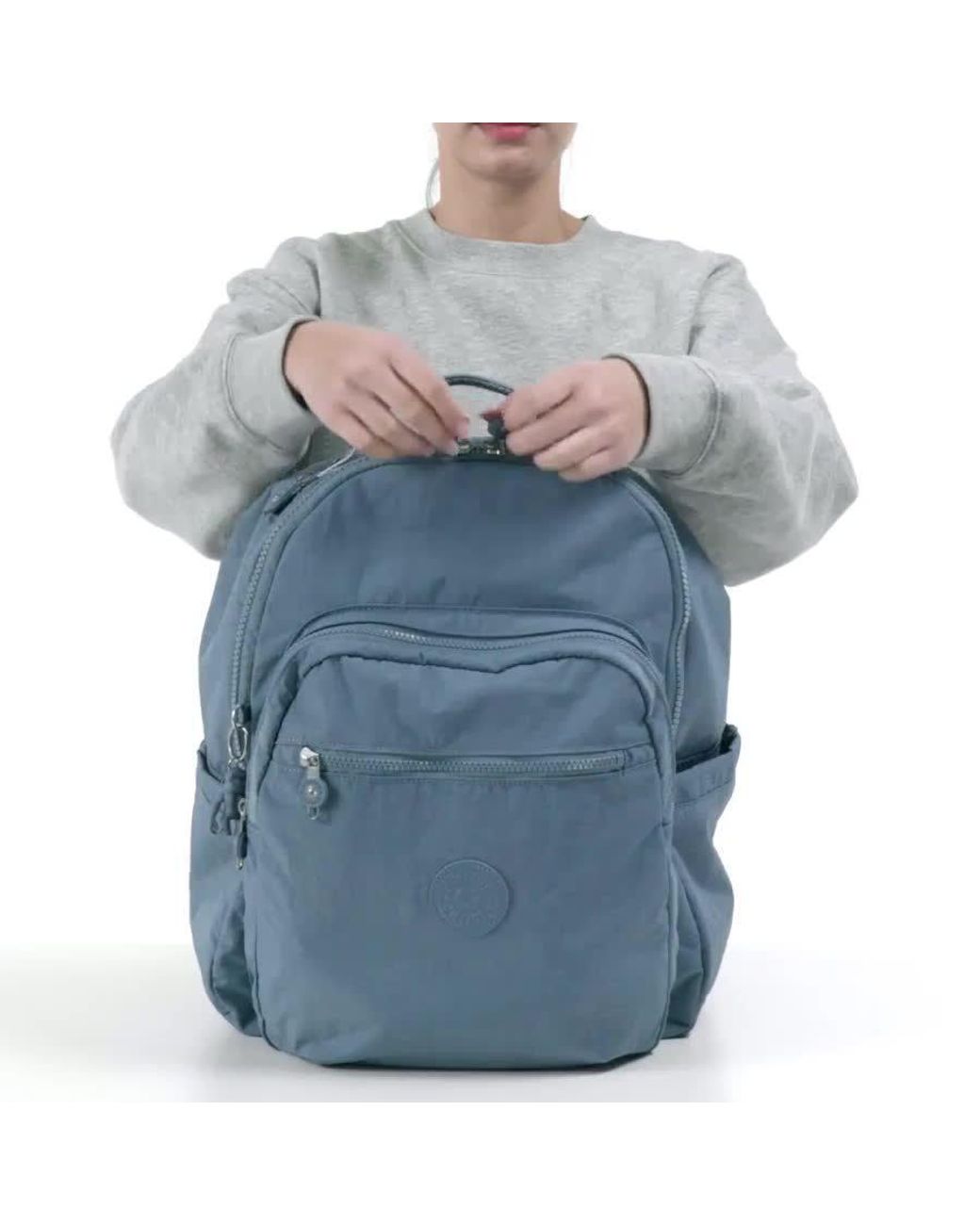 Kipling Backpack Seoul Green Moss Large