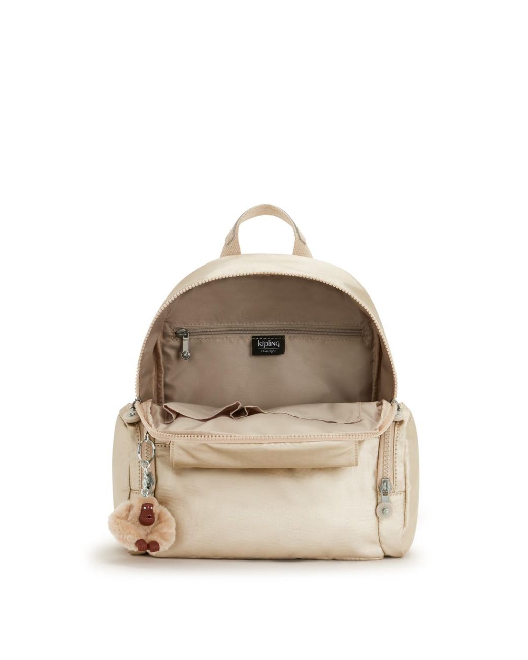 Kipling Blue Backpack Matta Starry Metallic Medium