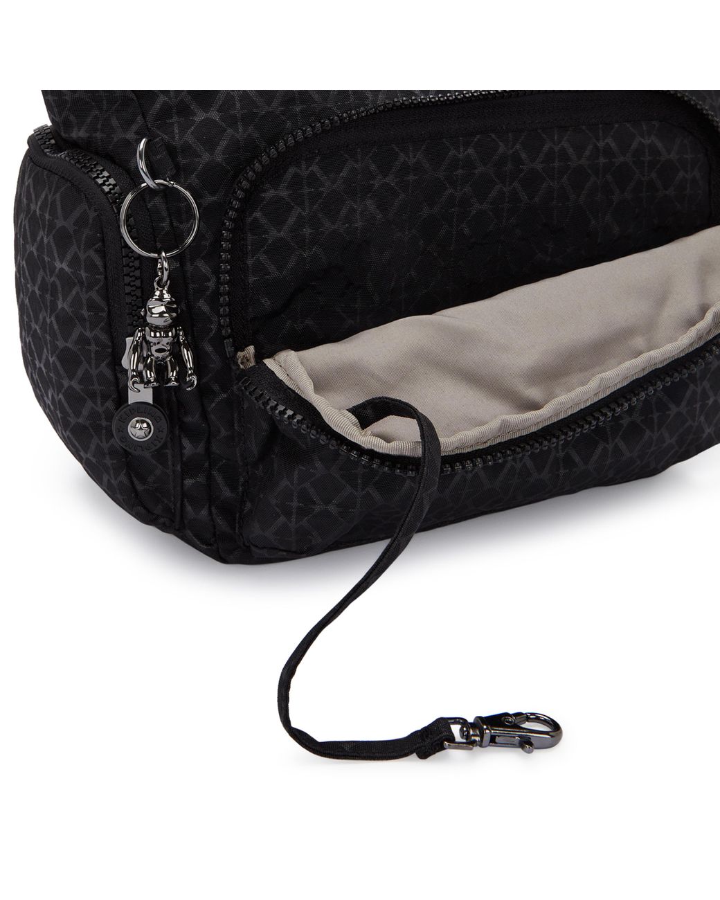 Kipling White Crossbody Bag Gabb S Palm Beige Jacquard Medium