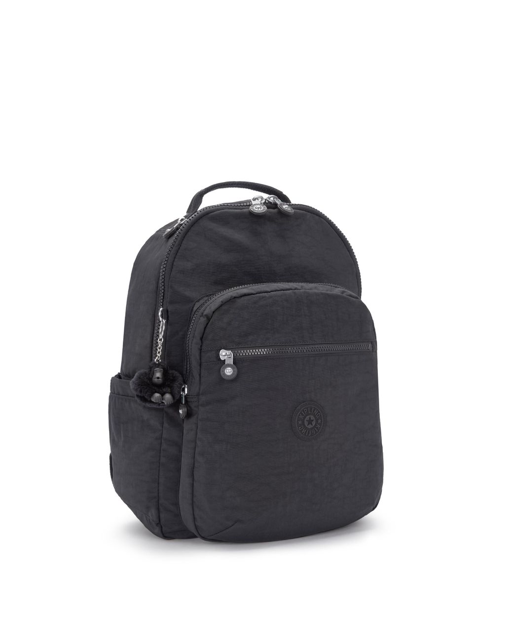 Kipling Blue Backpack Seoul Noir Large 100% Polyamide
