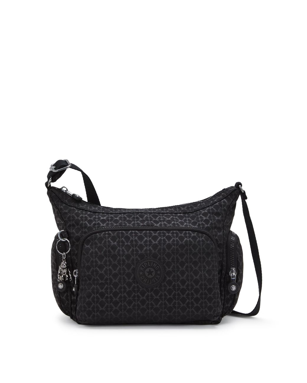 Kipling White Crossbody Bag Gabb S Palm Beige Jacquard Medium