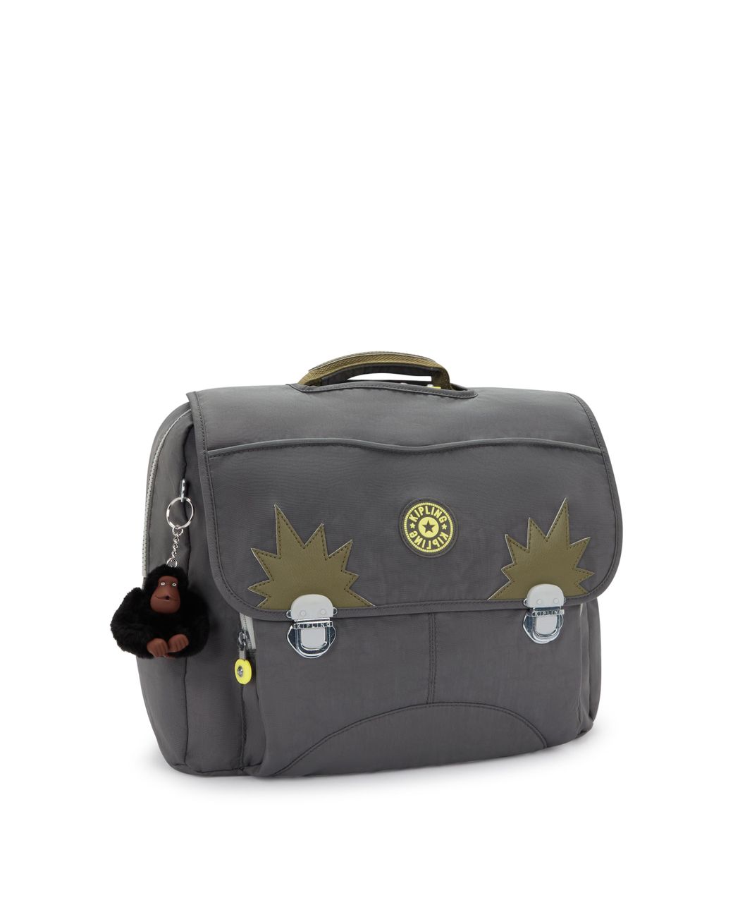 Kipling Gray Backpack Iniko Back To Medium 56% Recycled Polyamide, 44% Polyamide