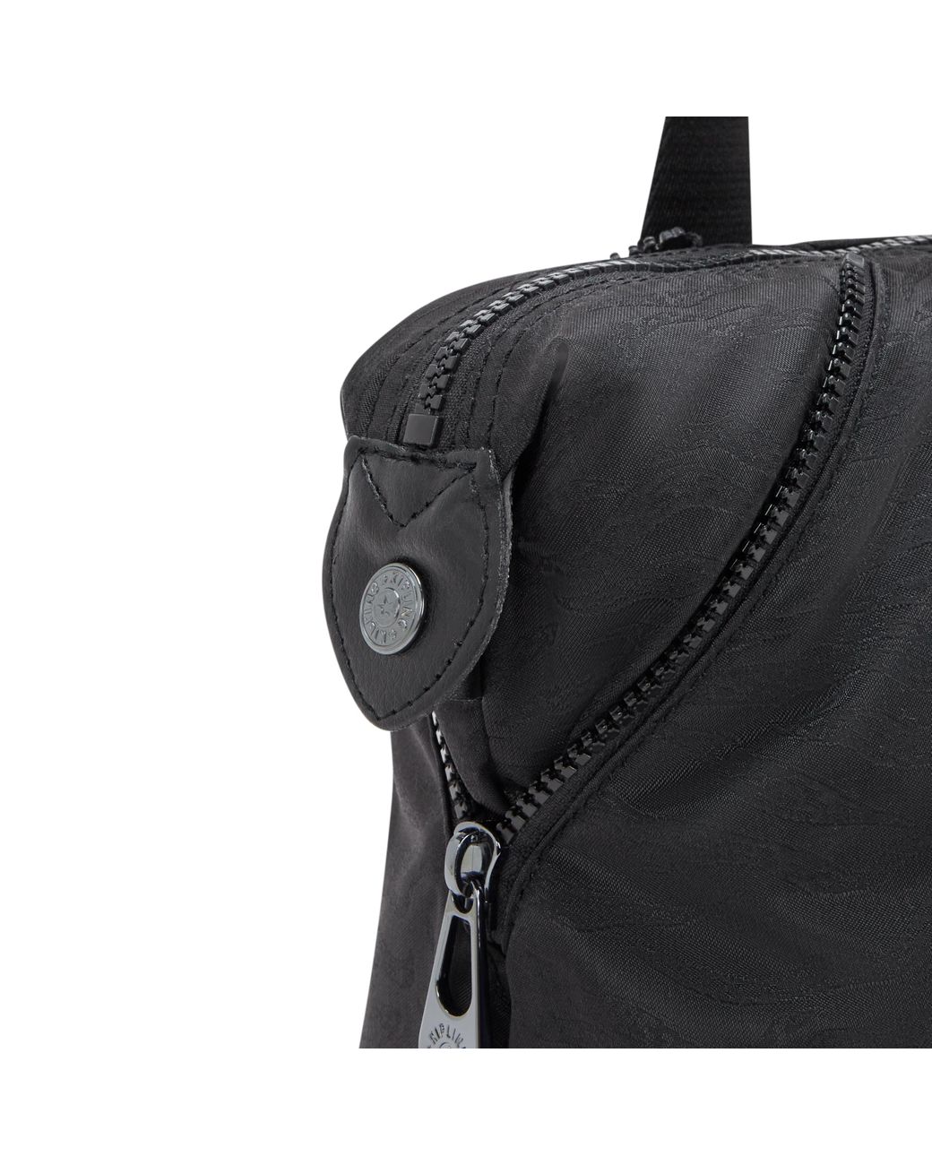 Kipling Black Shoulder Bag Art Mini Undersea Jacquard Small
