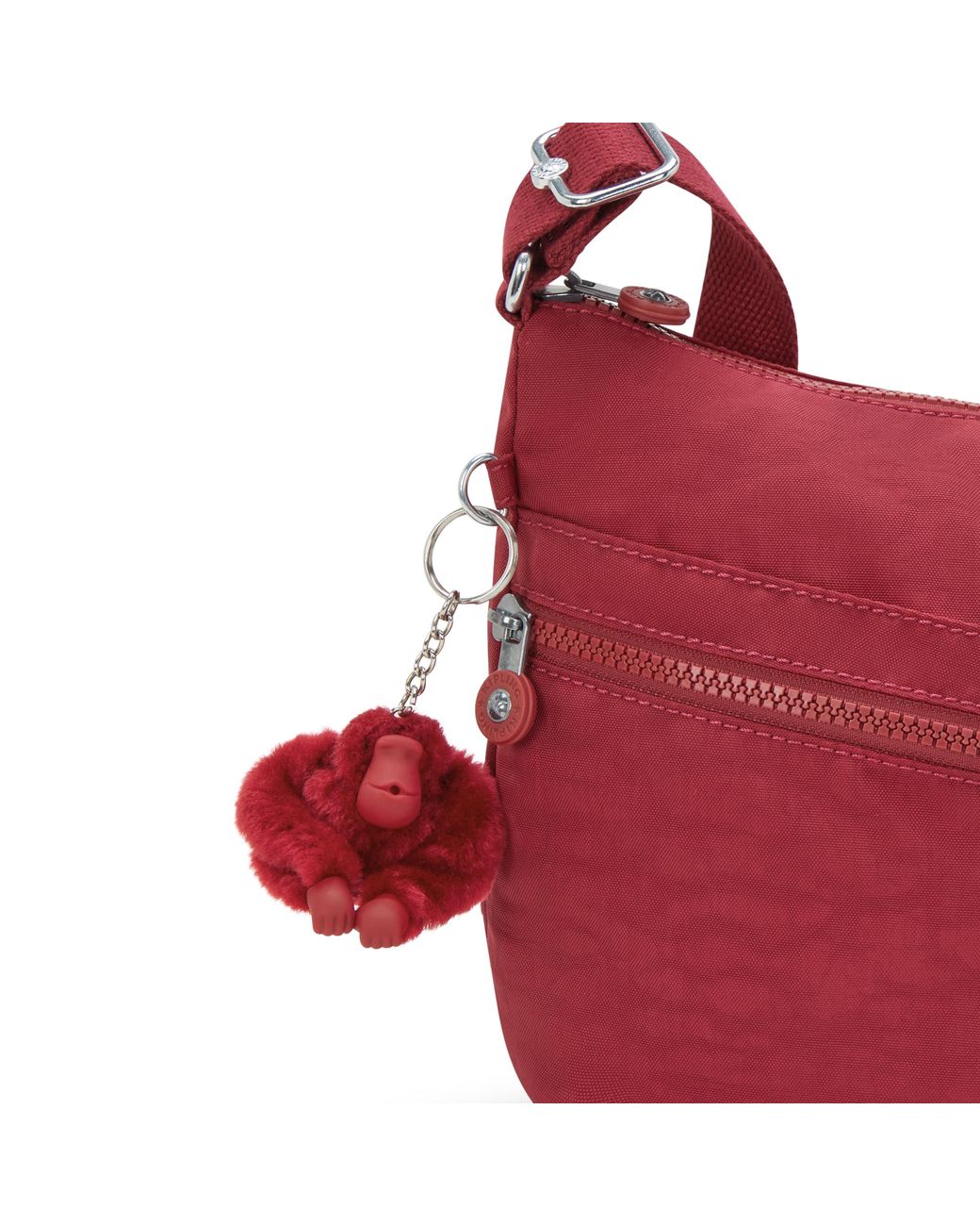 Kipling Red Crossbody Bag Izellah Funky Medium