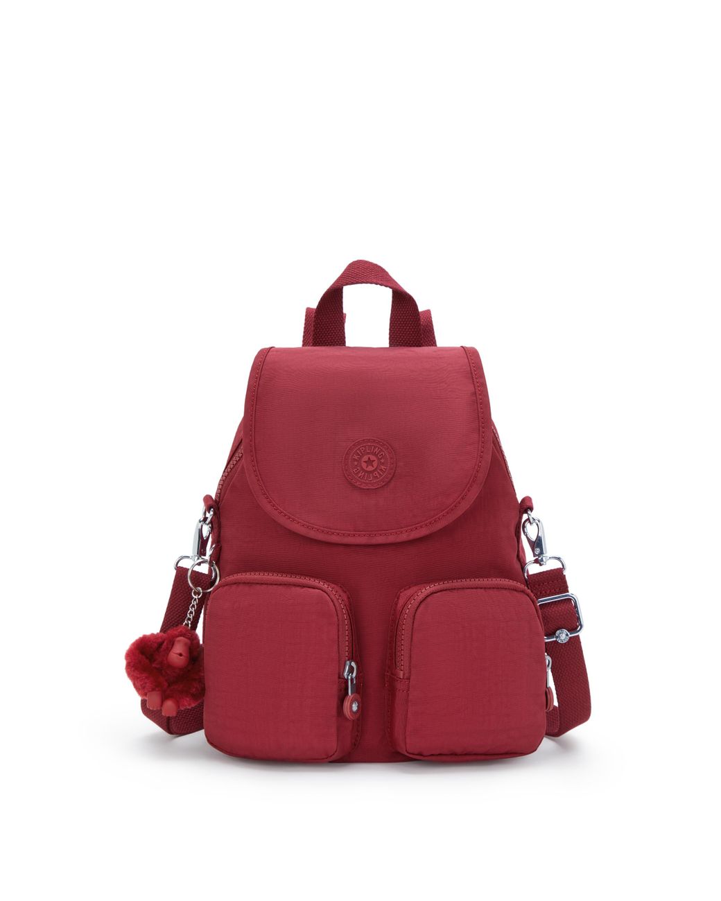 Kipling Red Backpack Firefly Up Funky Small
